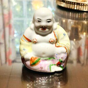 Vintage 1930’s 3” Buddha Budai Porcelain Figurine